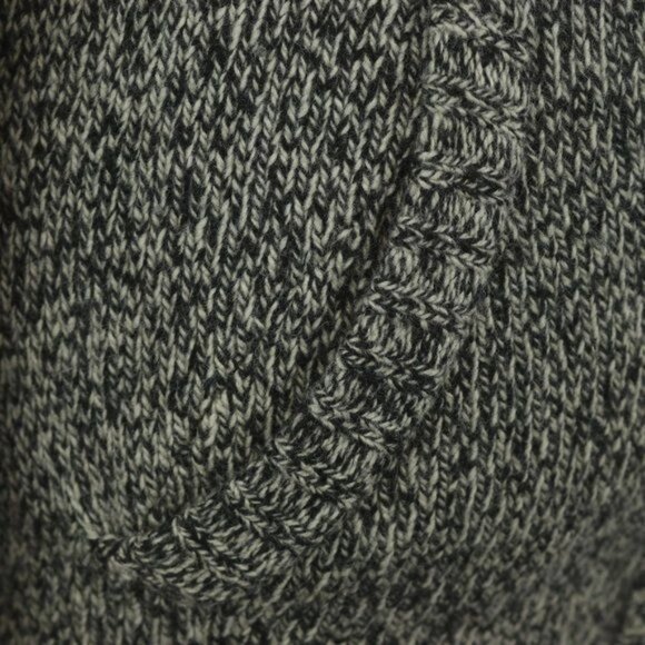 Eddie Bauer Women's XS Black White Wool Blend Shawl Collar Button Up Cardigan - Picture 5 of 7